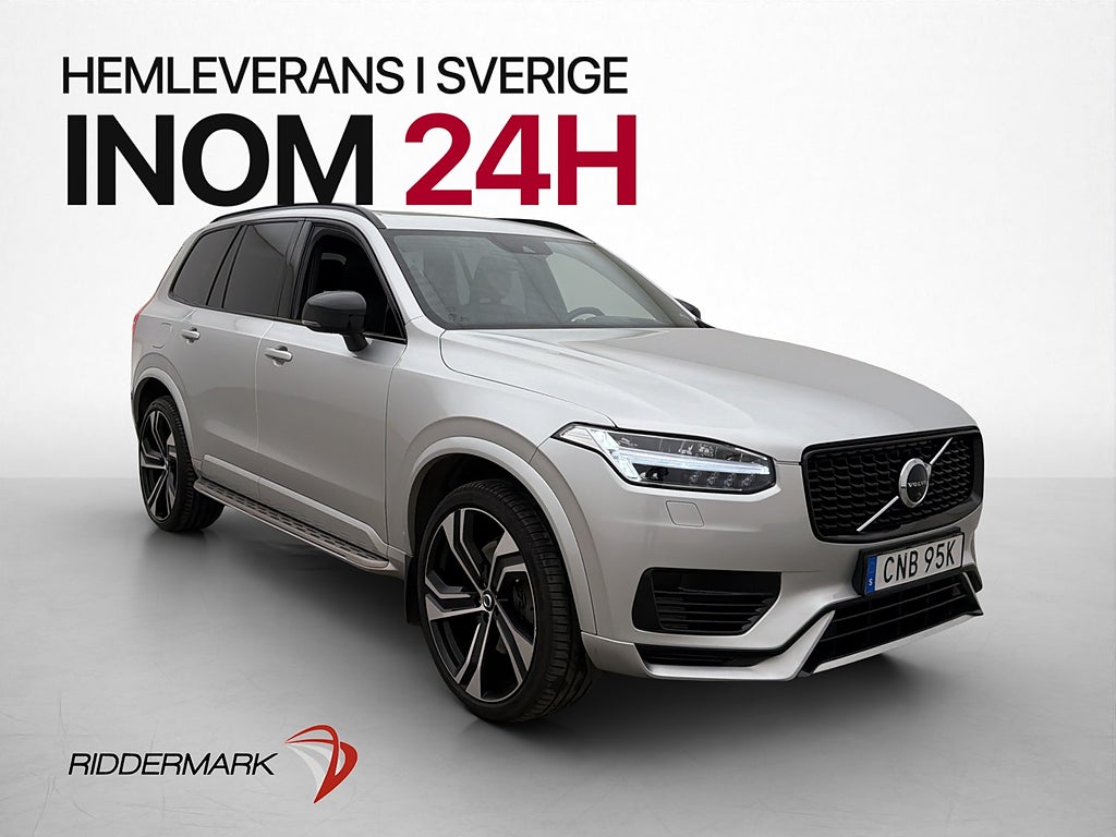 Volvo XC90 T8 AWD R-Design 7-Sit HUD Pano B&W Luft Värm Drag
