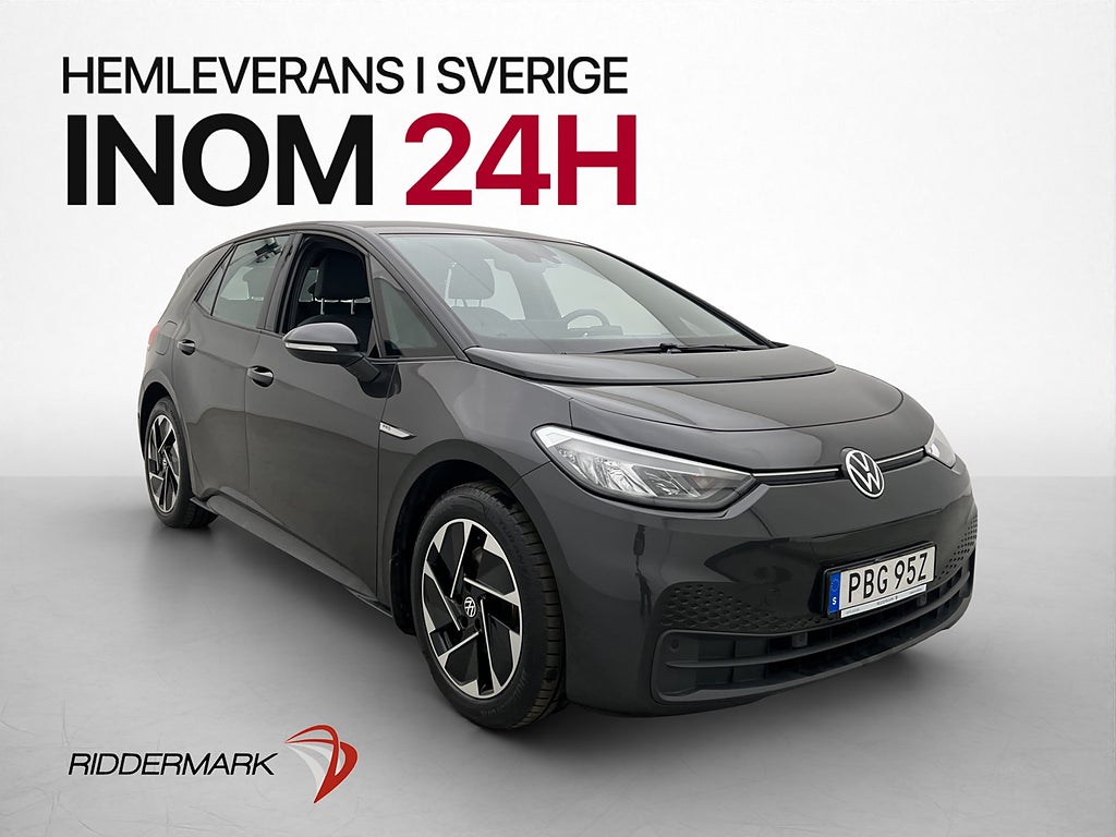 Volkswagen ID.3 Pro Performance Värmepump CarPlay Rattvärme