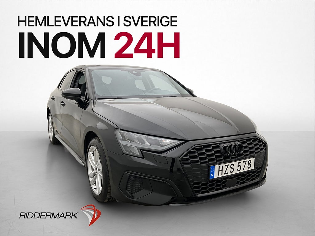 Audi A3 Sportback 40 TFSI e 204hk Proline CarPlay Sensorer