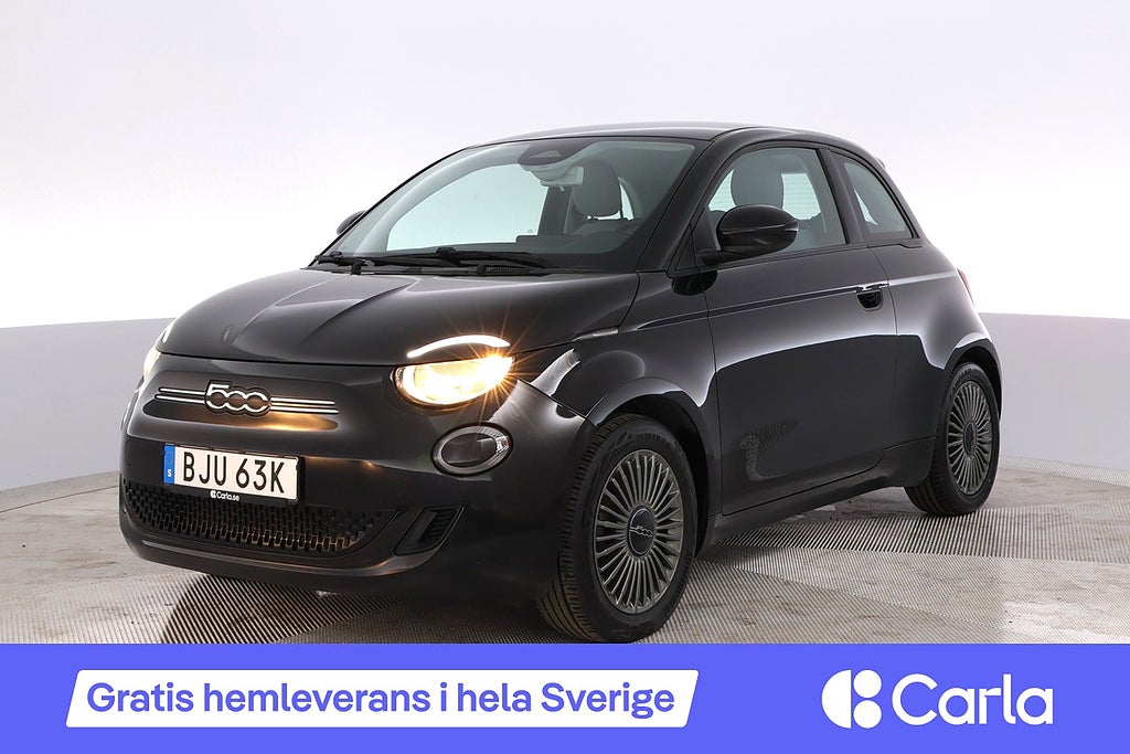 Fiat 500e 42 kWh Carplay Navi Farthållare Bluetooth