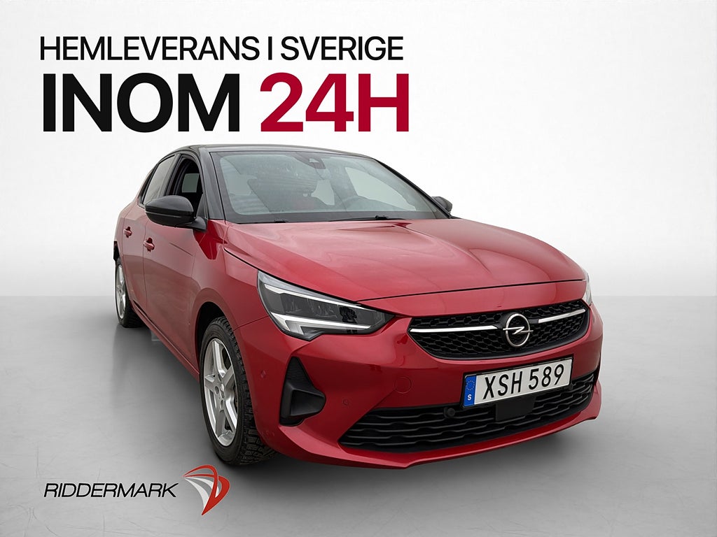 Opel Corsa-e 136hk Kamera Navi Halvskinn CarPlay Rattvärme
