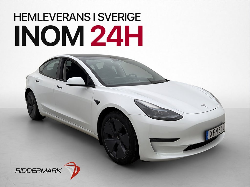 Tesla Model 3 Long Range AWD Värmepump Autopilot Svensksåld