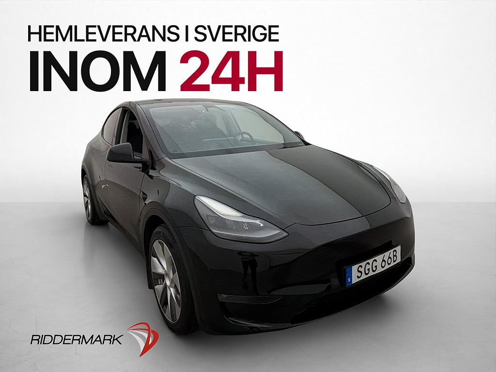 Tesla Model Y Long Range AWD Dragkrok Autopilot Svensksåld
